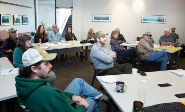 Attendees at an Ag and Open Space public meeting