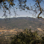 View of valley and mountains from View from east slope of Sonoma Mountain.