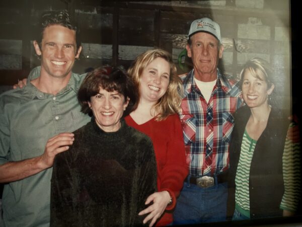 The Jacobsen family poses for a photo