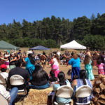 Tribal members and guests celebrating the return of the Coastal Reserve to the Kashia.