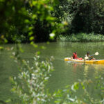 View of kayakers from Russian Riverkeeper Park