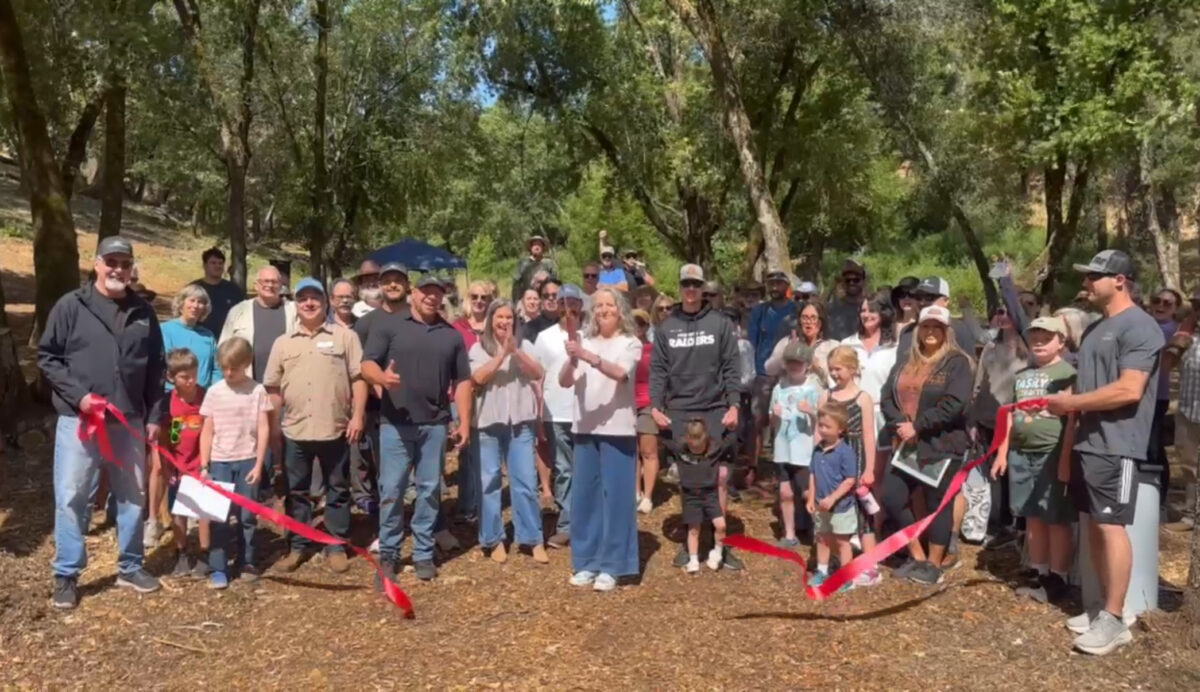 Crowd gathers to celebrate the opening on Soda Spring Ranch and Open Space Preserve.