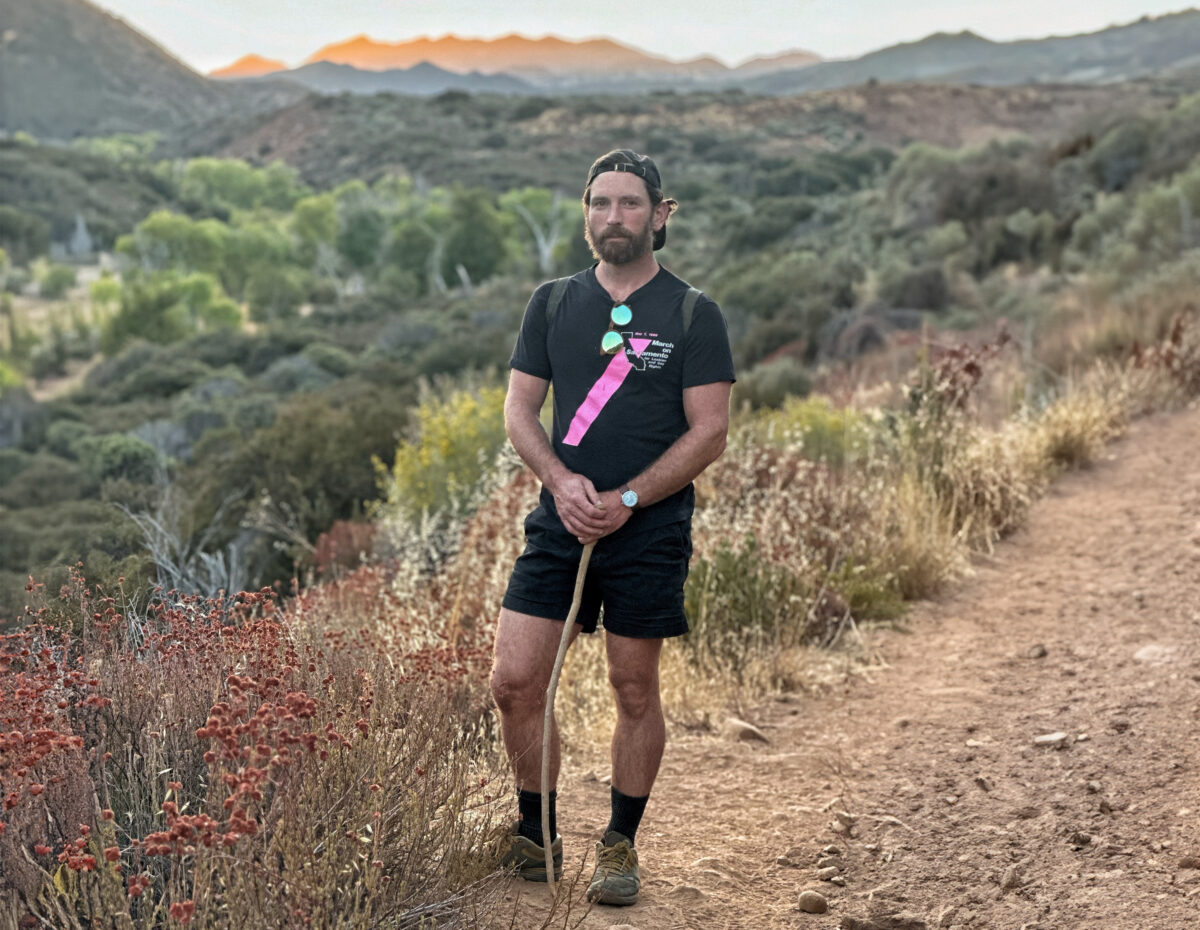 Wald Zimmerman on a hiking trail