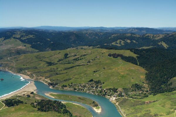 aerial view of jenner headlands